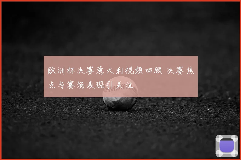 欧洲杯决赛意大利视频回顾 决赛焦点与赛场表现引关注